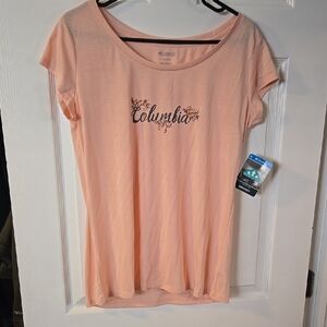 Columbia Orange Fitted Short Sleeve Tee